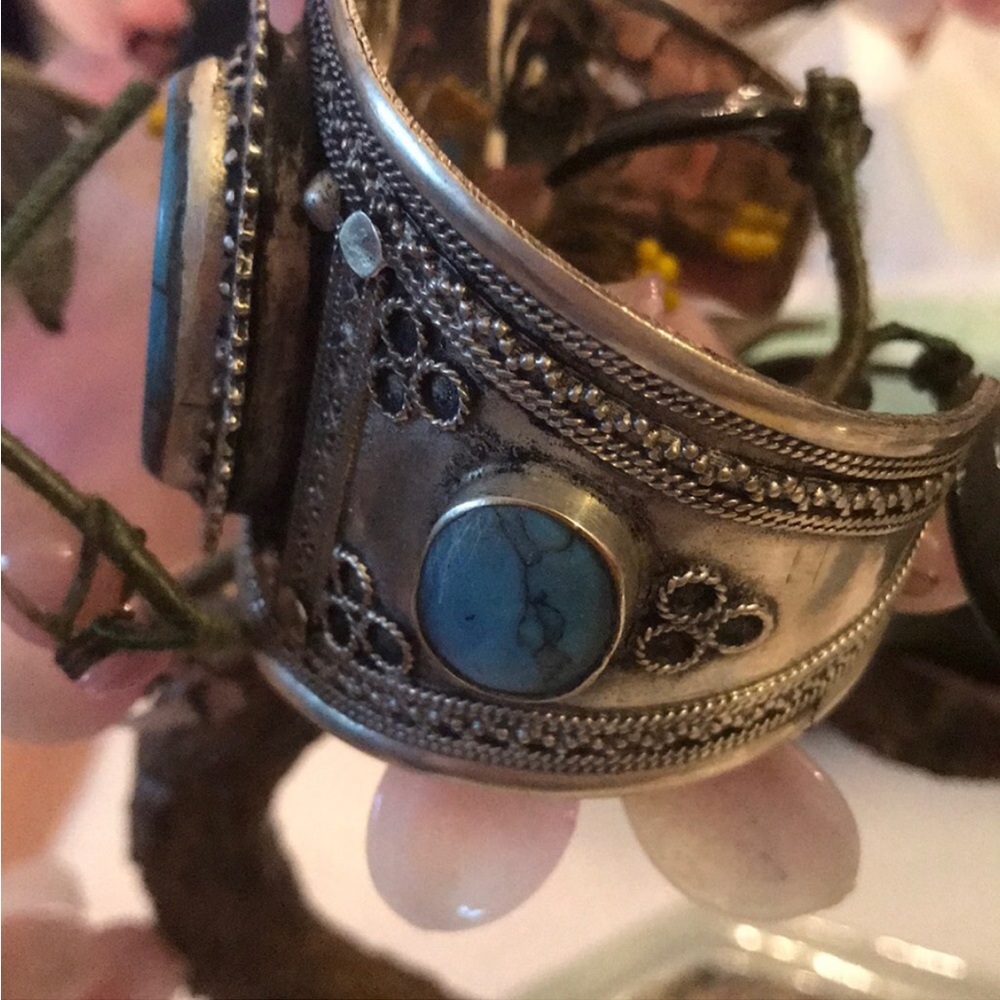 Vintage turquoise cuff - Picture 3 of 6